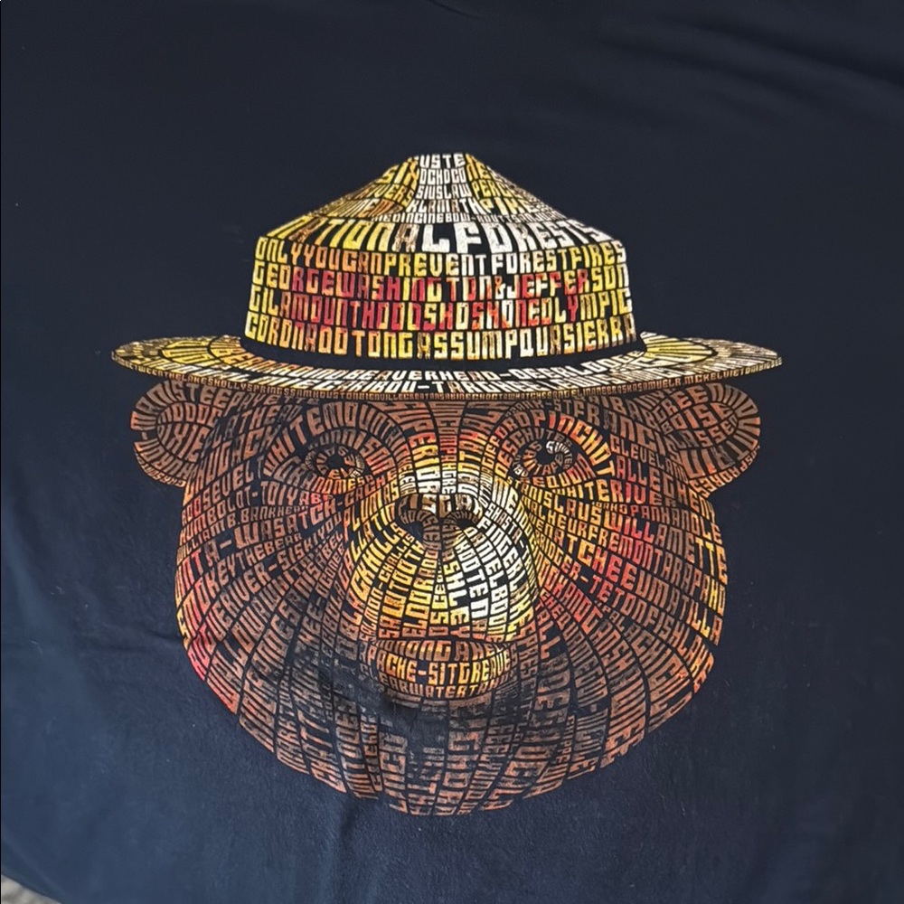 Smokey Bear Graphic Navy T-Shirt